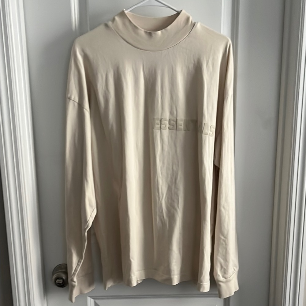 Essentials Cream Long Sleeve Shirt
